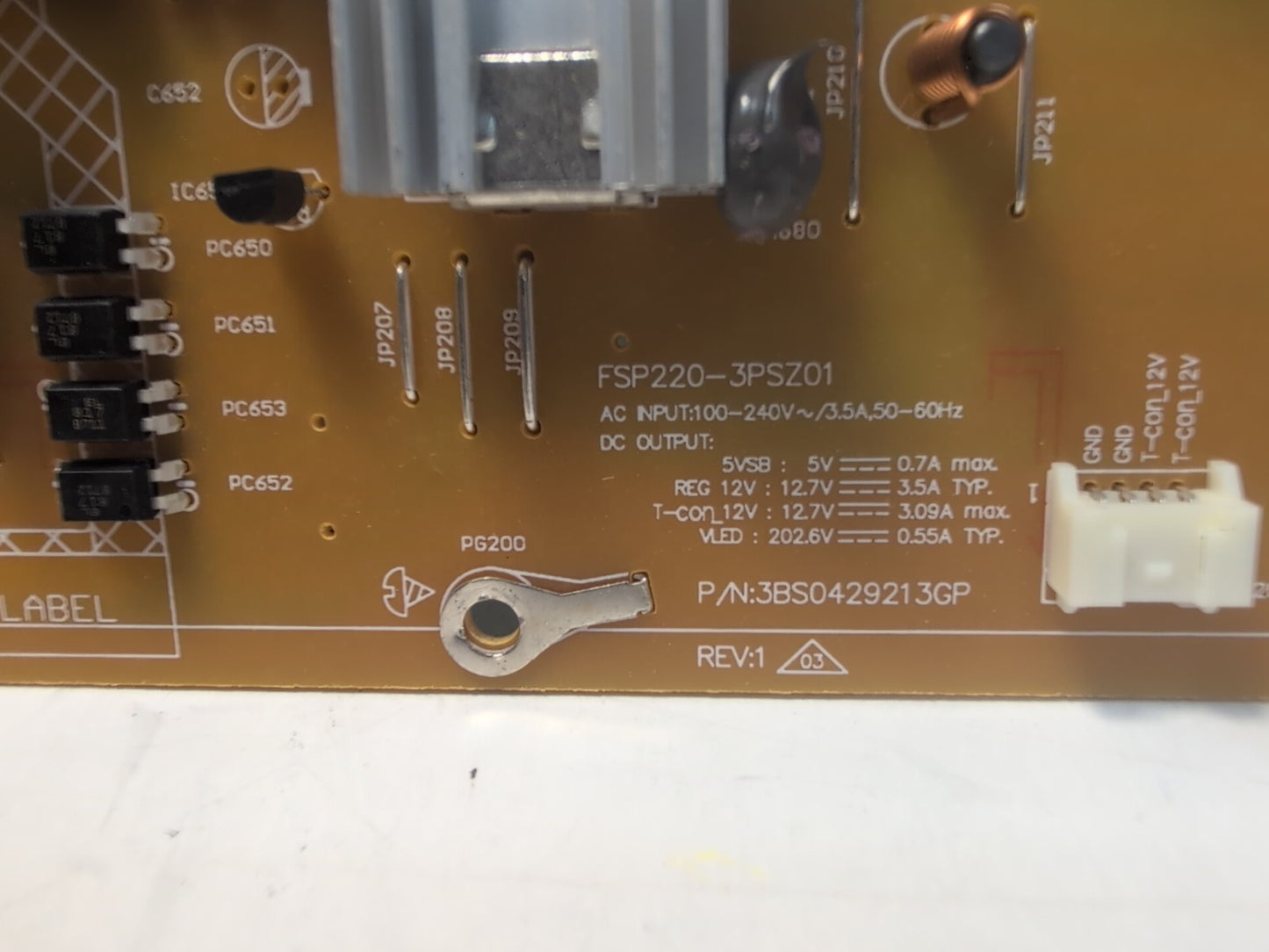 🔥 SONY KD-70X690E POWER SUPPLY BOARD FSP220-3PSZ01 -