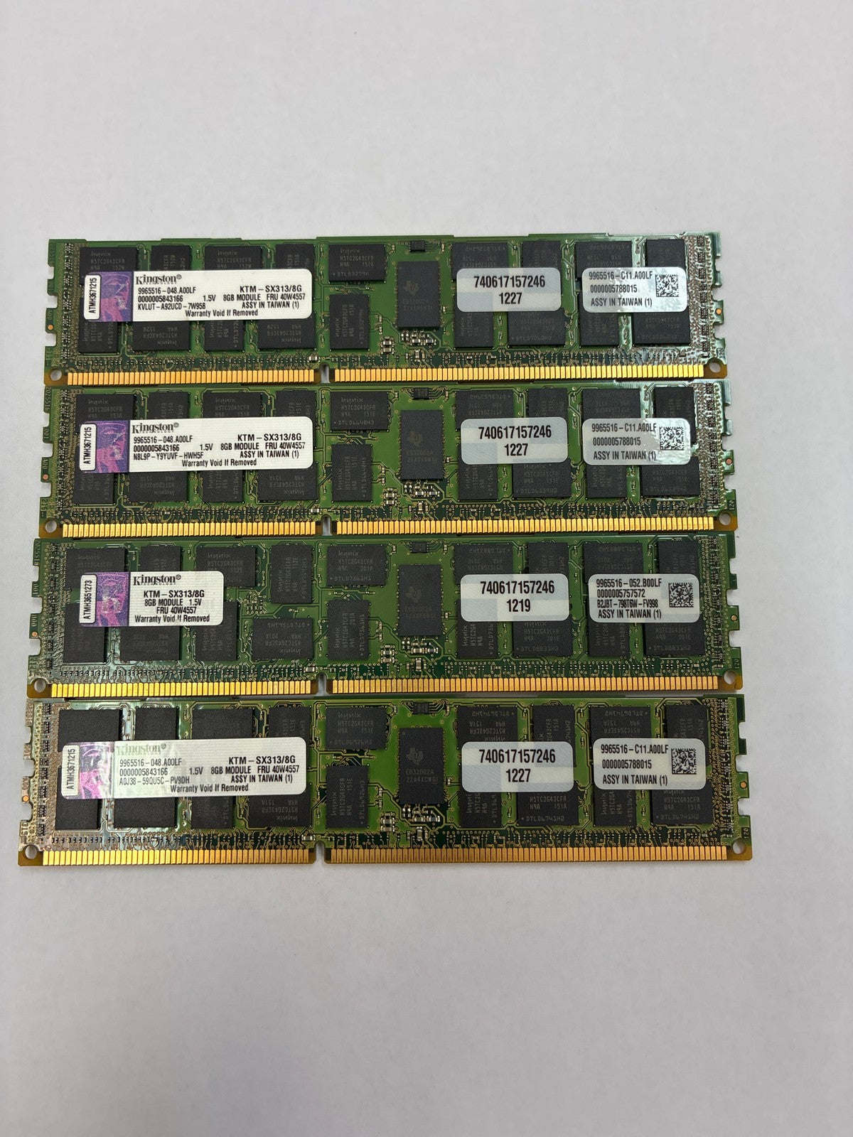 🔥 Kingston KTM-SX313/8G 8GB DDR3 Registered ECC DIMM Server RAM x4 32GB