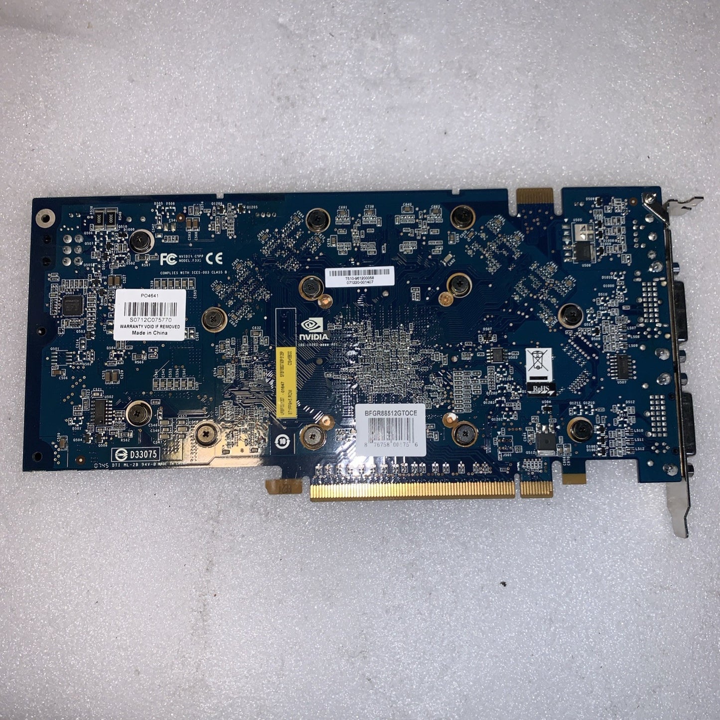 BFG NVIDIA GeForce 8800 GT 512MB OC PCIe Vintage Graphics Card Tested