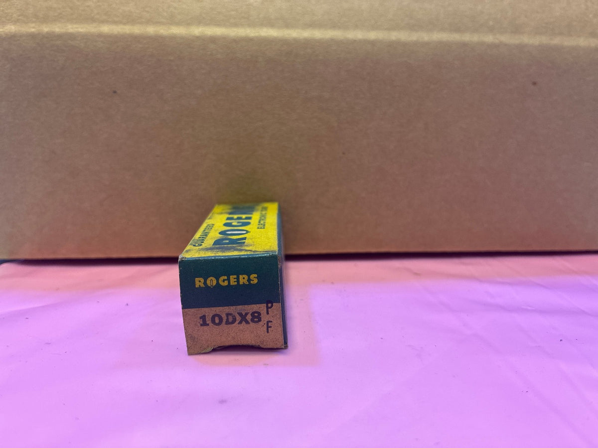 🔥 Rogers 10DX8 Vacuum Tube in Original Box Vintage Radio Audio