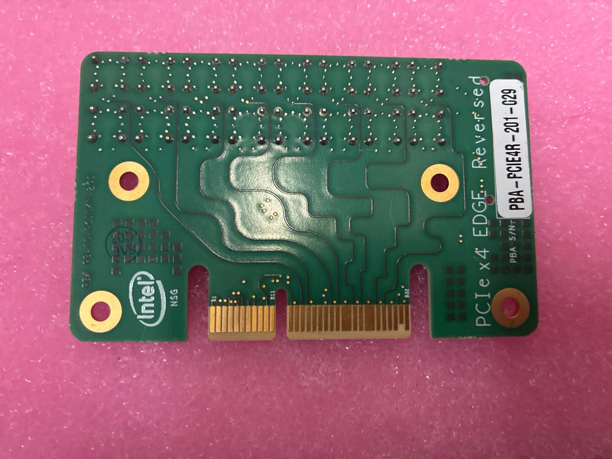 🔥 Intel PCIe x4 Edge Reversed Adapter Card PBA-PCIE4R-201-G29 RF Board