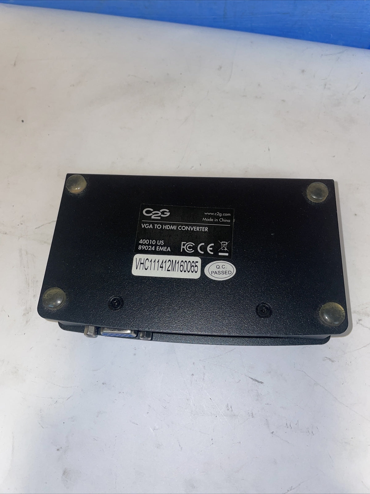 C2G VGA +3.5MM to HDMI Converter with Power Adapter