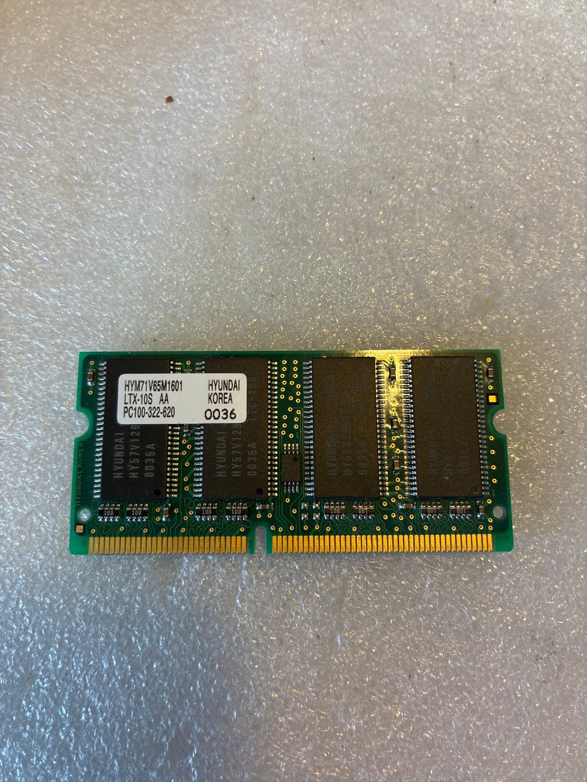 🔥 Hyundai HYM71V65M1601 PC100-322-620 64MB SDRAM SO-DIMM Laptop RAM Module
