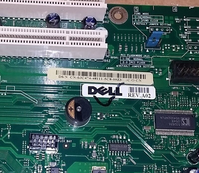 Dell JC474 0JC474 WJ770 0WJ770 Dimension 3100 Tower Motherboard w/ P4 630 @@@
