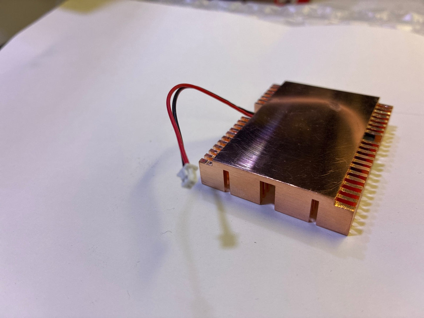 🔥 2.5x2" Copper Heatsink with 60mm Fan JST 2-Pin Connector CPU Chipset Cooler