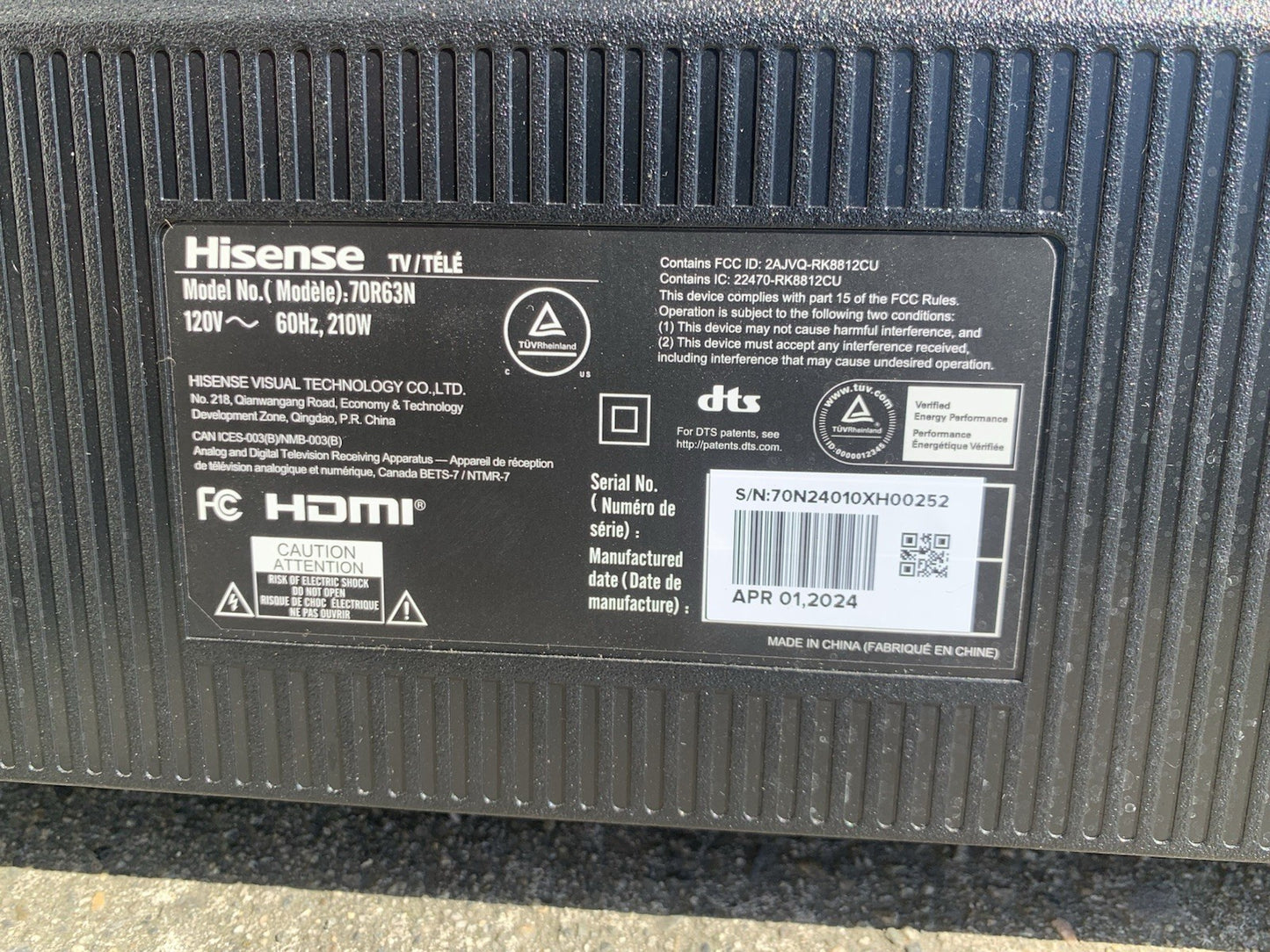 🔥 Power Board for Hisense 70R63N 70” 4K Smart TV 2024 Model