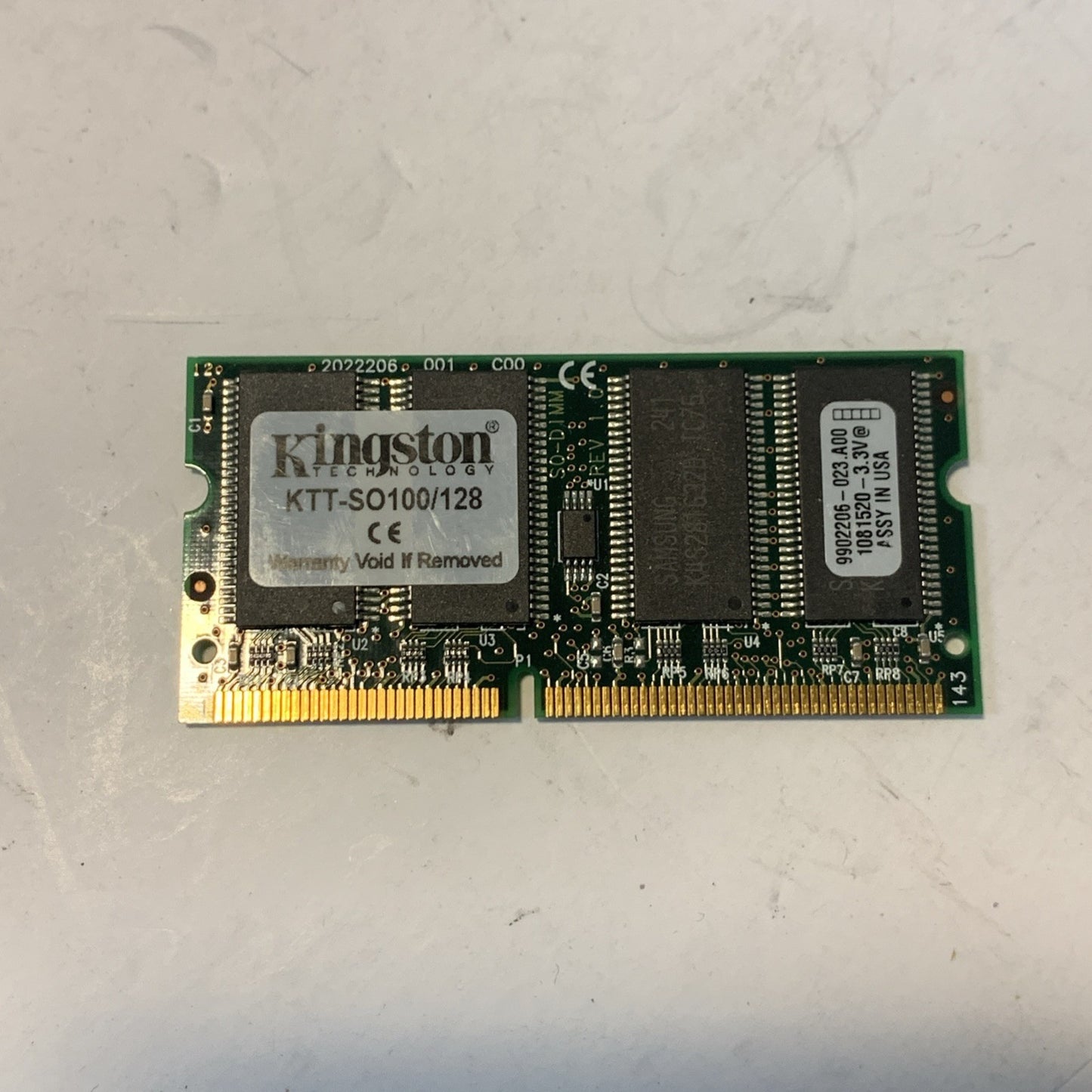 Kingston KTT-SO100/128 PC100 SDR 100MHZ laptop memory