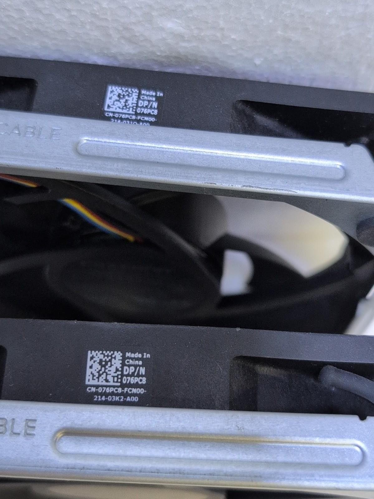 2x DELL 76PC8 Cooling Fan PVA120G12V For DELL T3660 XPS 8950 8960 R13 R14 R15 -