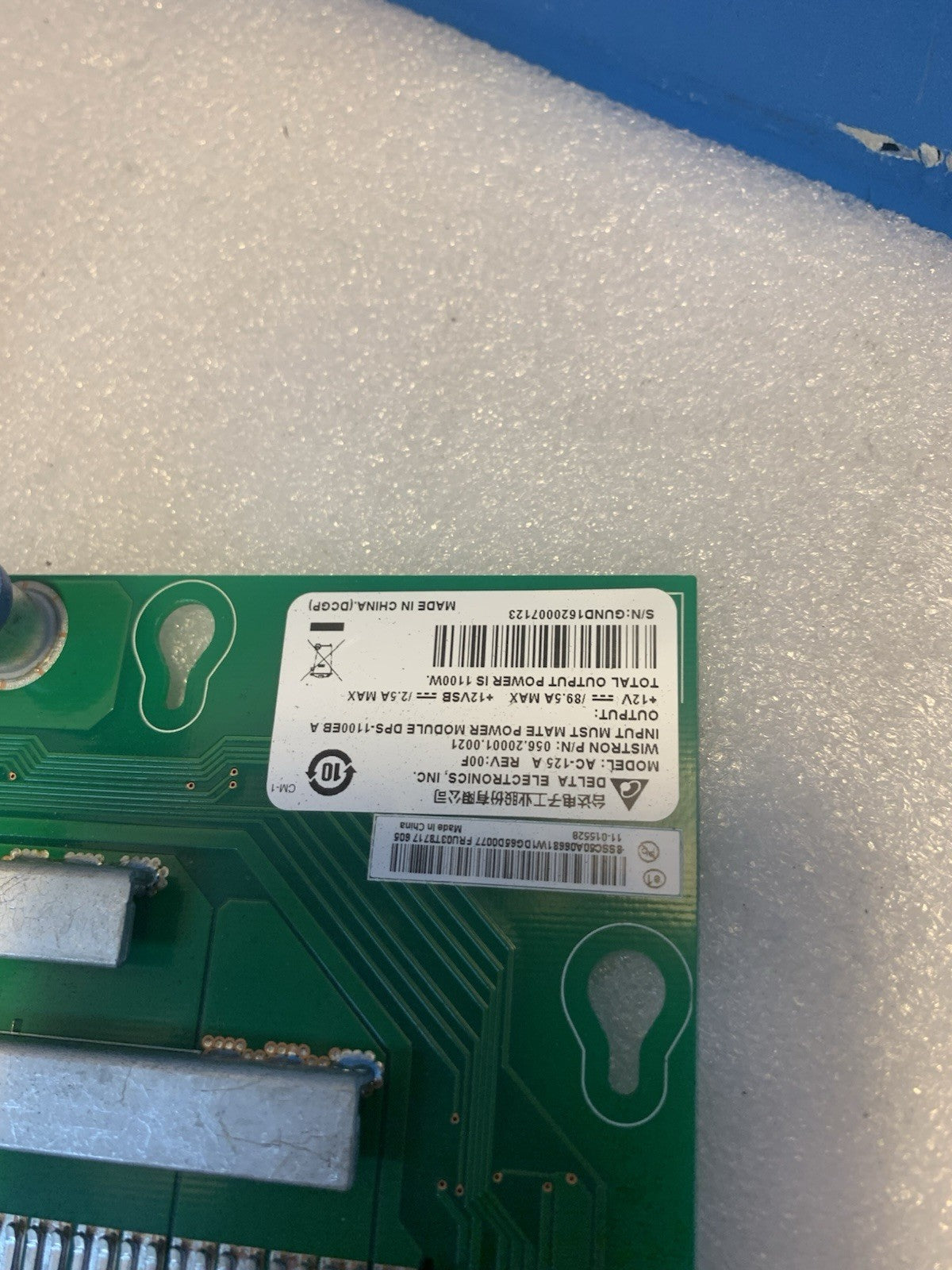 🔥 Delta DPS-1100EB A Server Power Distribution Board Breakout AC-125 A Rev 00F