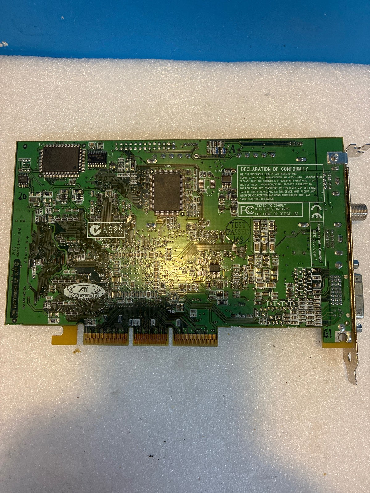 🔥 ATI Radeon All-In-Wonder 32MB 109-73700-20 AGP TV Tuner Graphics Card