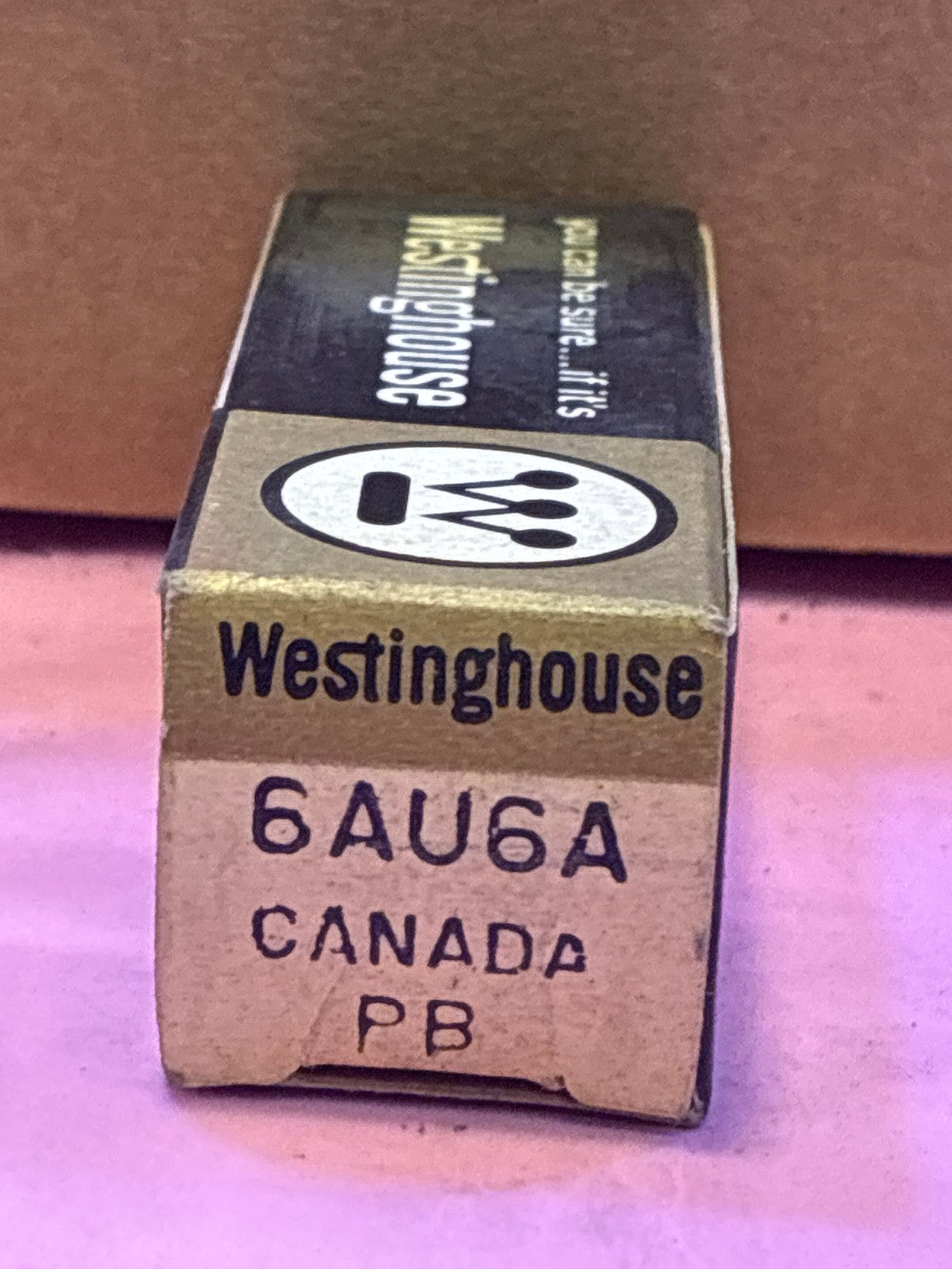 🔥 Westinghouse 6AU6A Vacuum Tube NOS Canada Original Box Vintage Audio