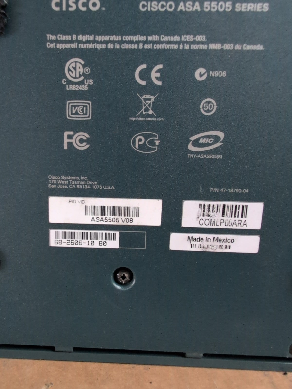 🔥 8x Cisco ASA 5505 Firewall Adaptive Security Appliance (NO Power Supply) -