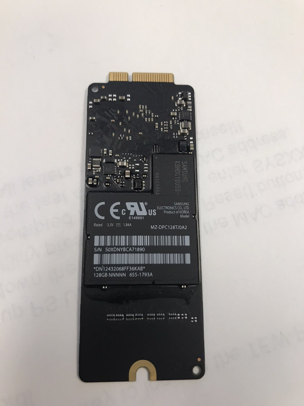 Samsung 128GB SSD 655-1793A from Apple iMac 27”