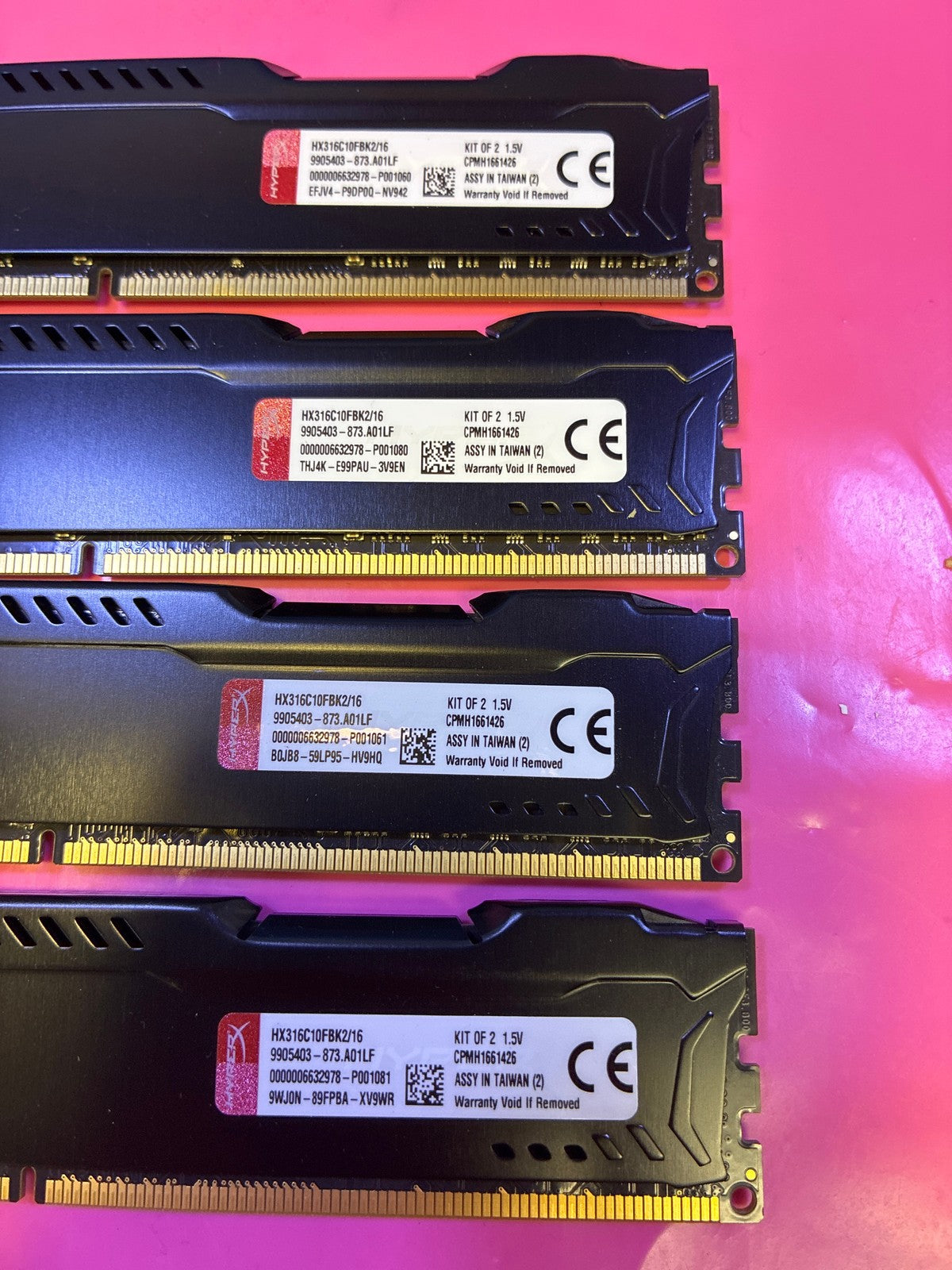 🔥 HyperX Fury HX316C10FBK2/16 16GB (4x4GB) DDR3 1600MHz Desktop RAM