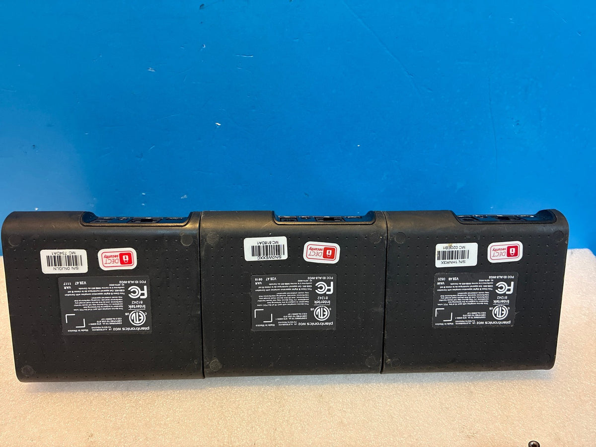 🔥 Plantronics W02 DECT 6.0 Wireless Headset Base Station Lot of 3 Black