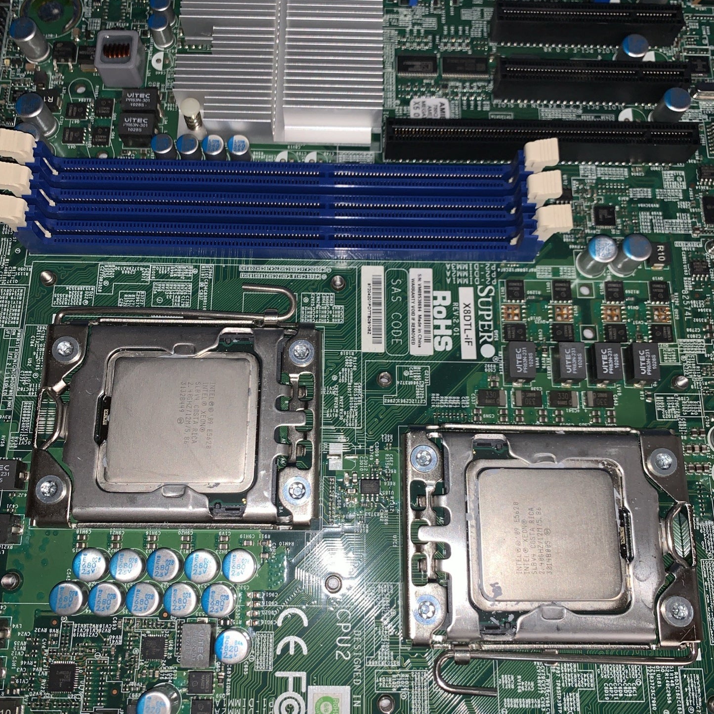 Supermicro X8DTL-iF LGA1366 ATX Server motherboard 2x Intel Xeon E5620
