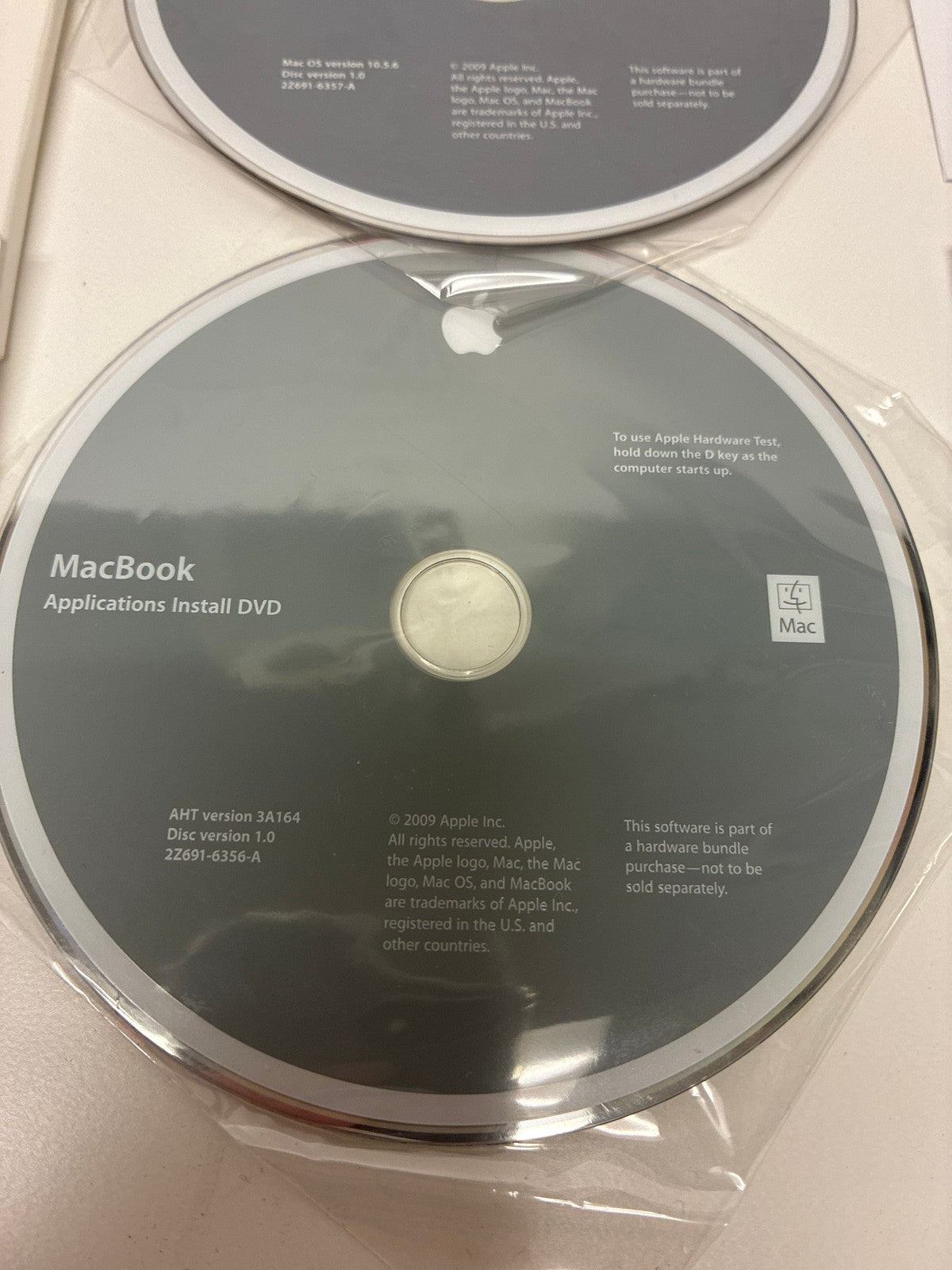 🔥 Apple MacBook Mac OS X 10.5.6 Leopard Install DVD + Applications DVD 2-Disc