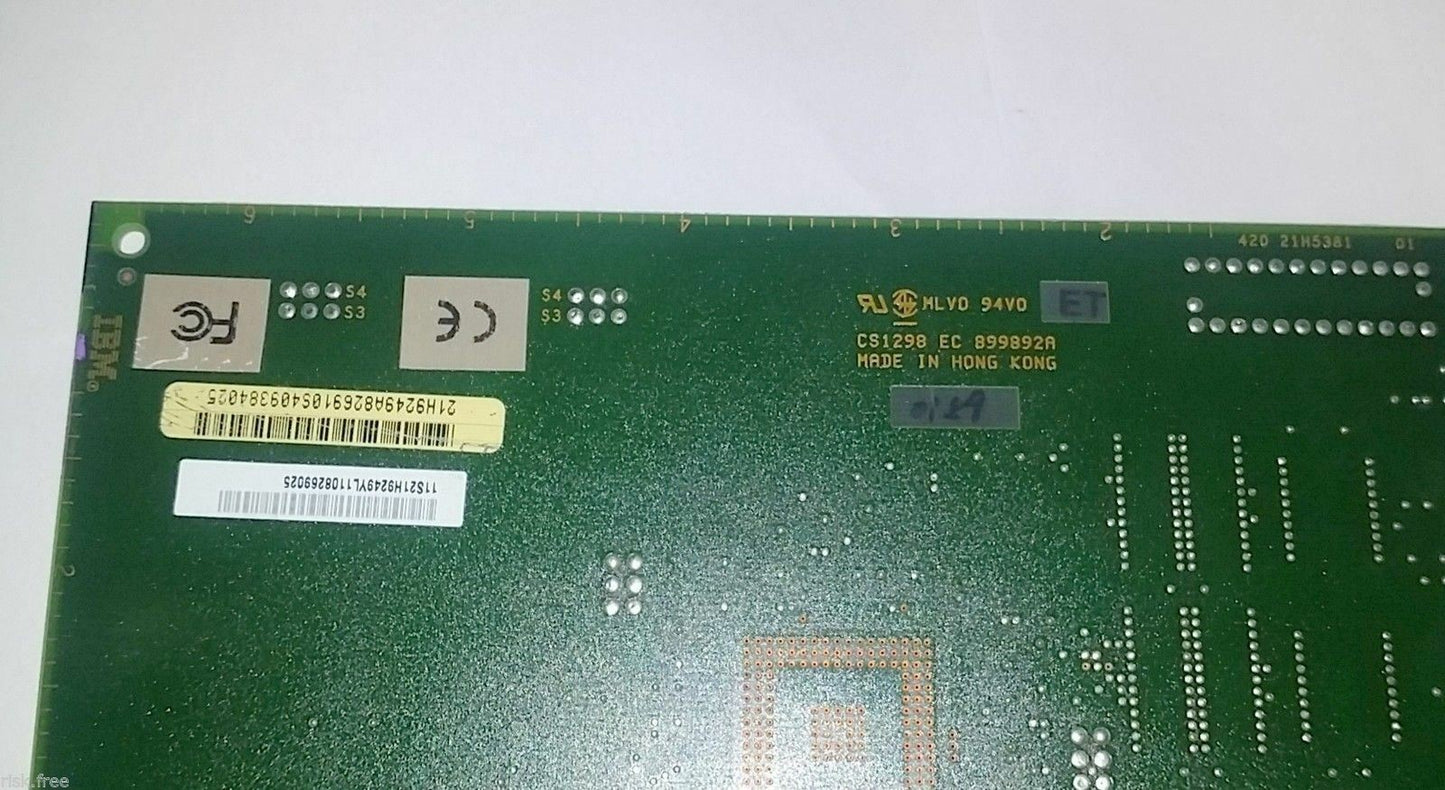 IBM AS/400 PCI External Tape Adapter 21H5380 21H5381 ZINCO 110 - 21H5380