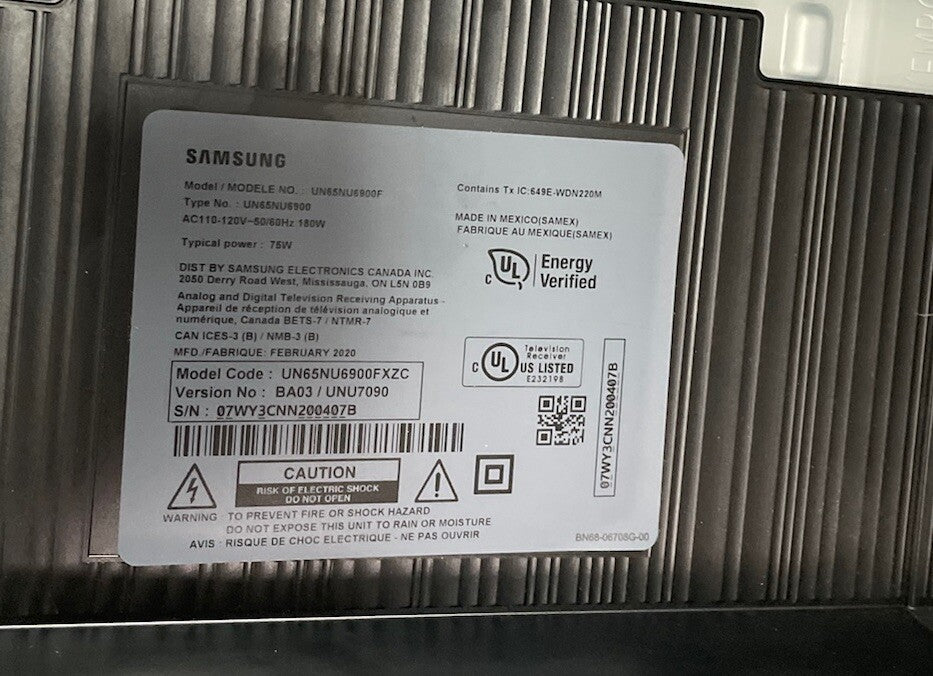 BN94-12873J BN97-15333F Main Board Samsung UN65NU6900FXZC UN65NU6080FXZA