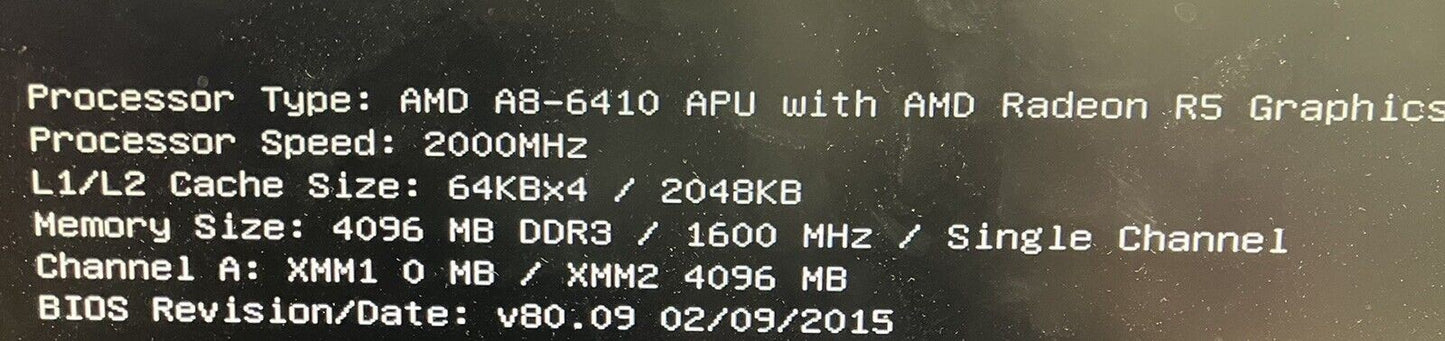 ~ HP FX-A-BM-1 Desktop Motherboard 767104 W/ AMD A8-6410 Radeon R5 + WIFI Card