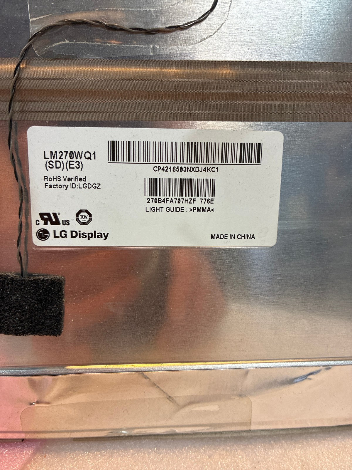 🔥 LG Display LM270WQ1(SD)(E3) 27-inch LCD Panel Replacement Screen