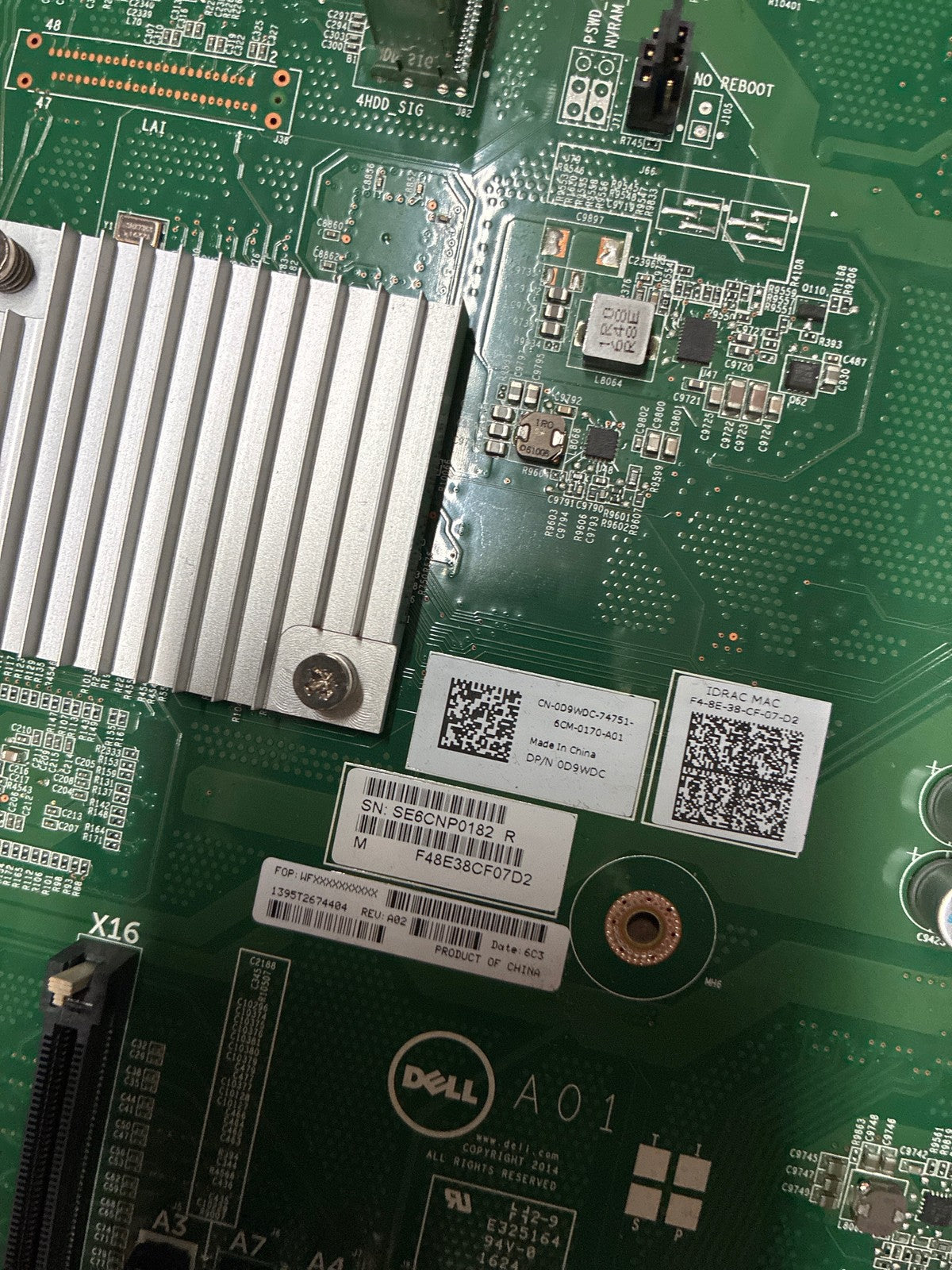 🔥 Dell PowerEdge Server Motherboard 0D9WDC D9WDC Dual Socket System Board