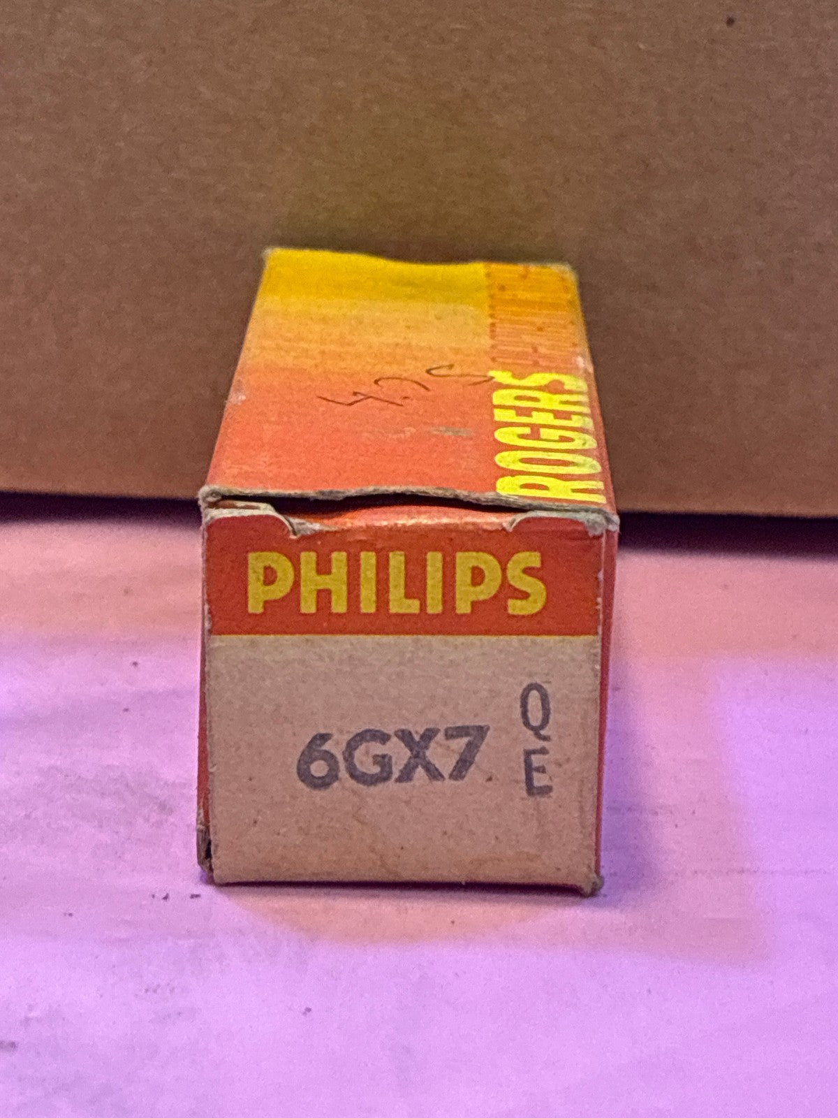 🔥 Philips 6GX7 Vacuum Tube Rogers Distribution Original Vintage Box