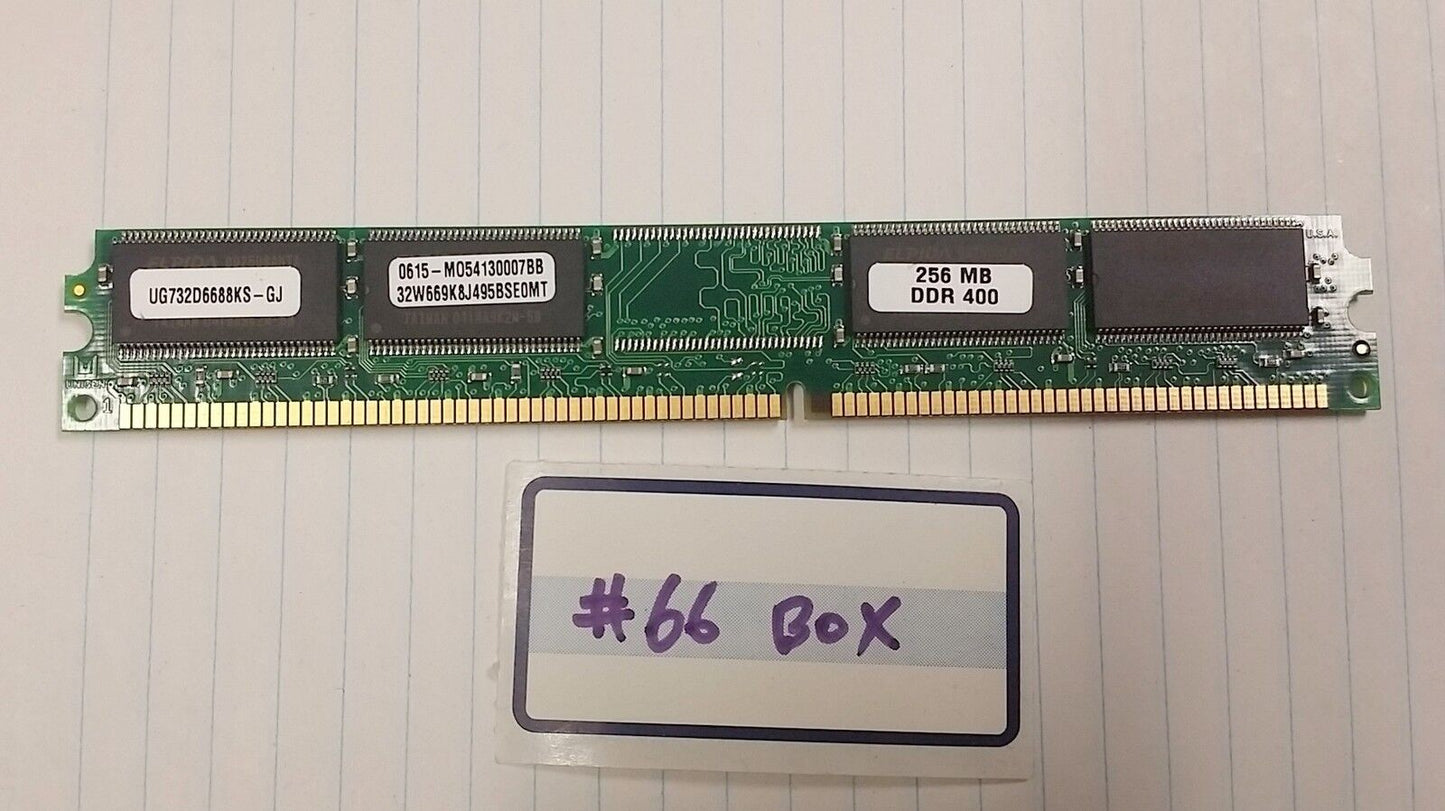 256MB Unigen DDR RAM PC3200U 400MHz UG732D6688KS-GJ Memory 184pin