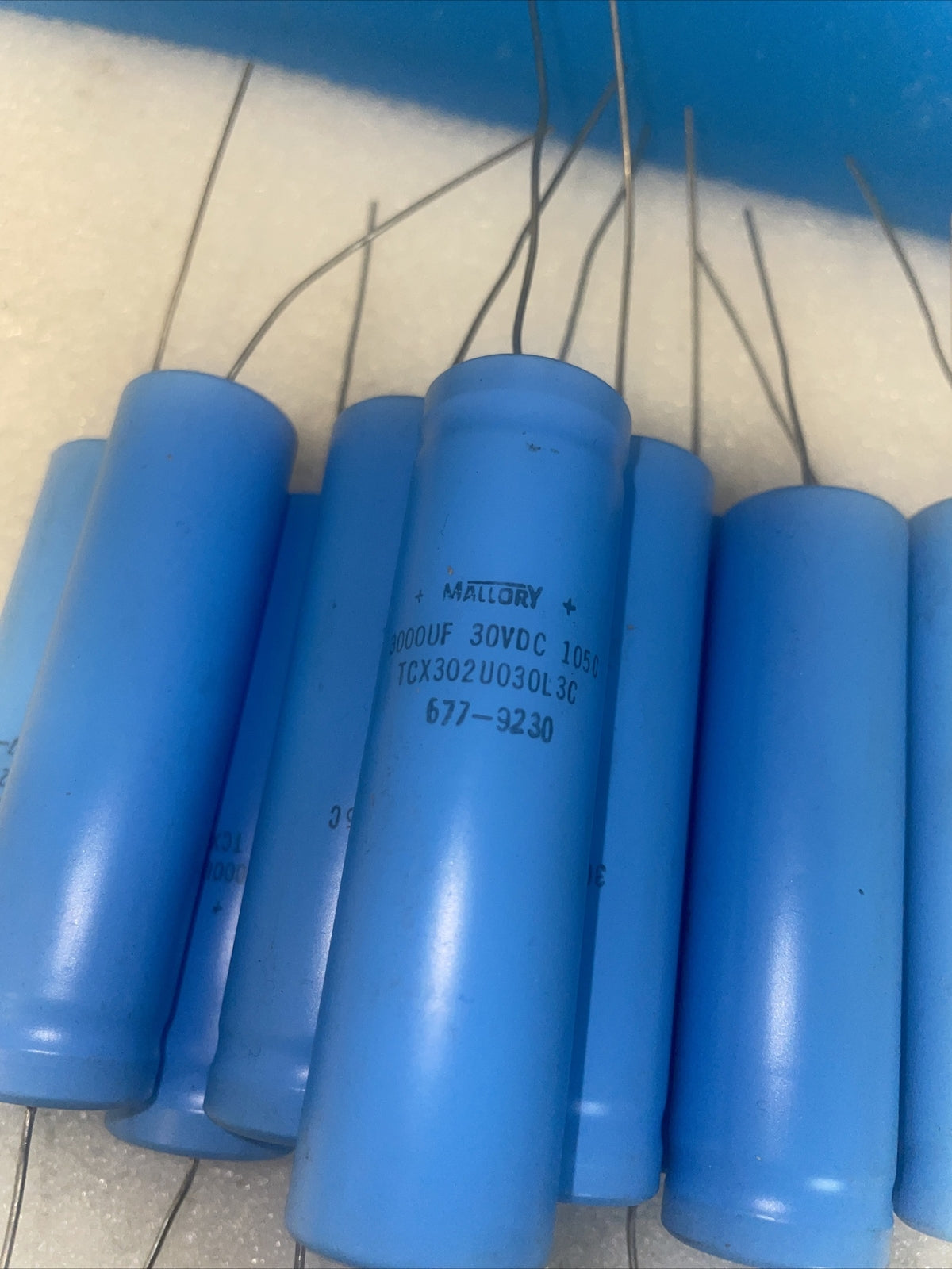 6x MALLORY 3000uF 30V Aluminum Capacitor 3000mfd 30VDC 30 Volts 3,000