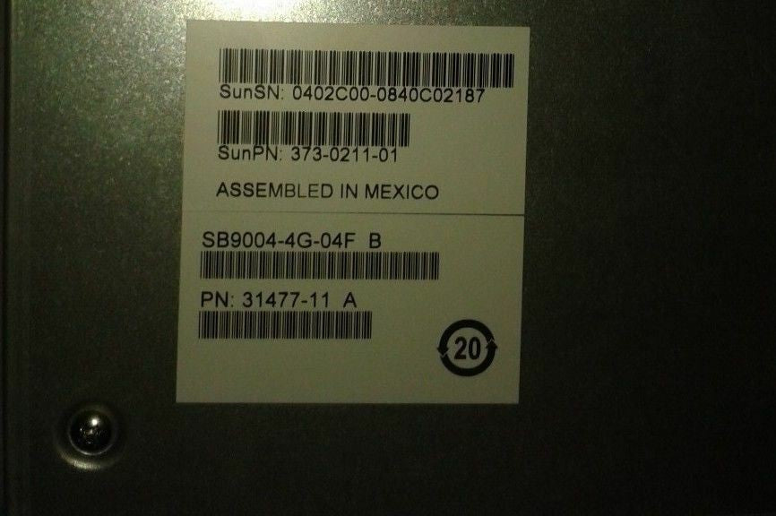 SB9004-4G 31477-11A SunPn: 373-0211-01 16-PORT FC BLADE of SAN BOX 9000 (#93)