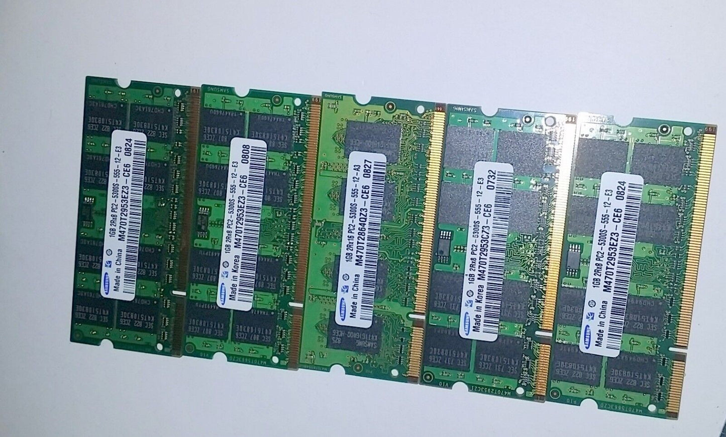 1 x Samsung 1GB 667MHz DDR2 PC2-5300S M470T2953EZ3-CE6 @@@