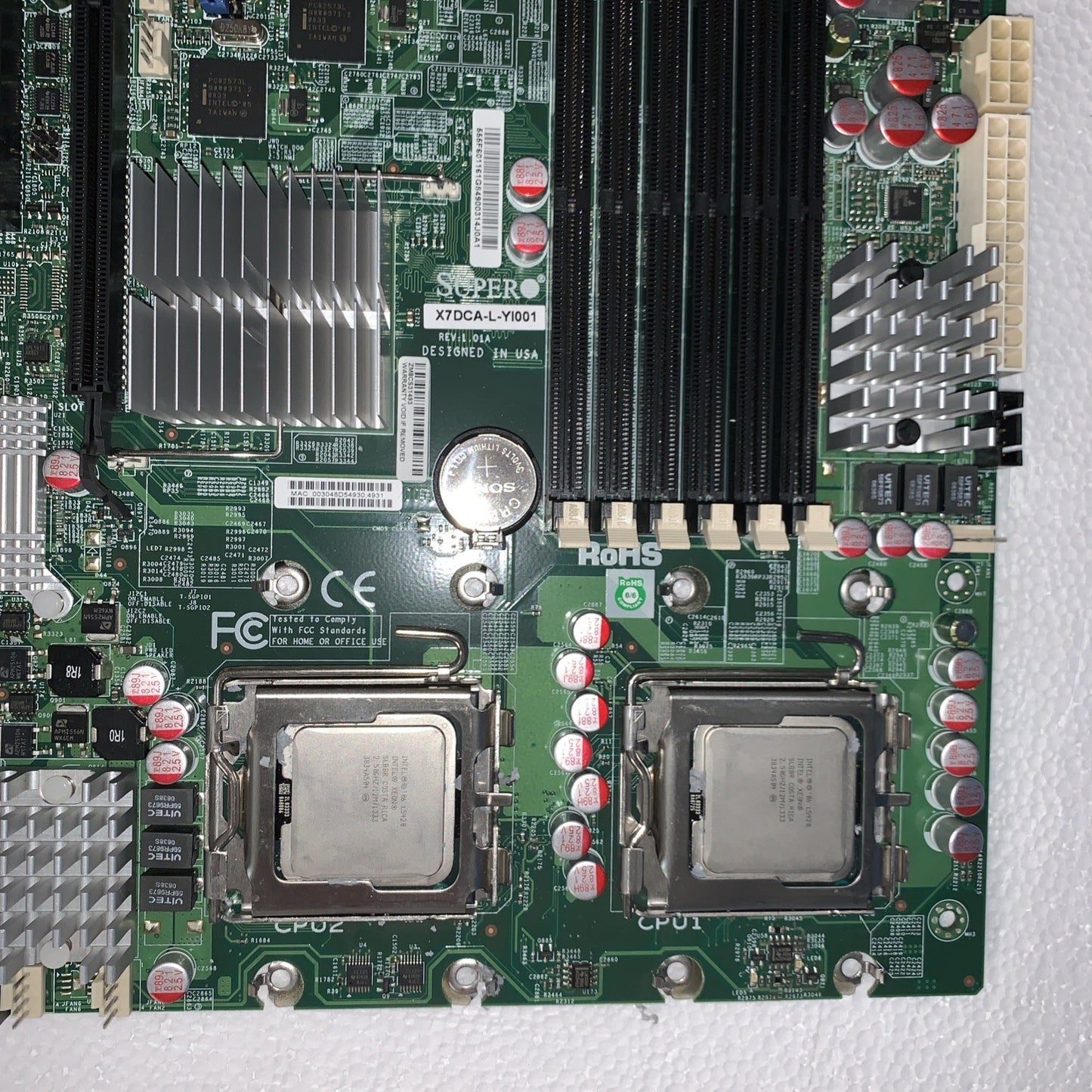 SUPERMICRO X7DCA-L-YI001 w/ 2x Xeon L5420