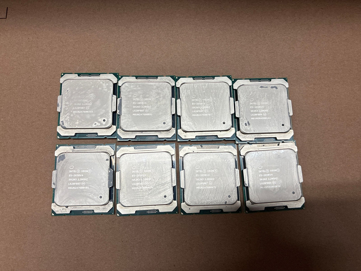 🔥 Intel Xeon E5-2650 V4 SR2N3 2.20GHz 12-Core LGA2011-3 Server CPU Lot of 8