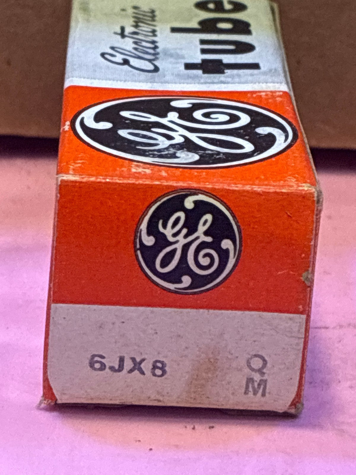 🔥 General Electric GE 6JX8 Vacuum Tube NOS in Original Orange GE Box