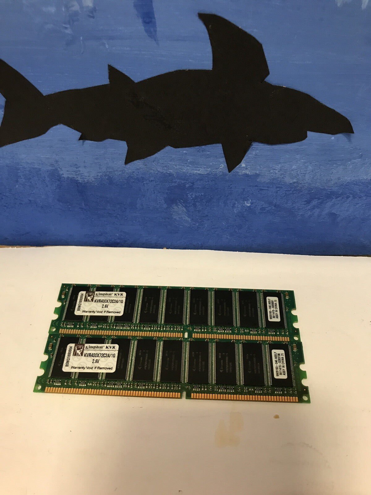 2 x 1 GB Kingston DDR400 400Mhz pc3200 memory KVR400X72C3A (may not work for PC