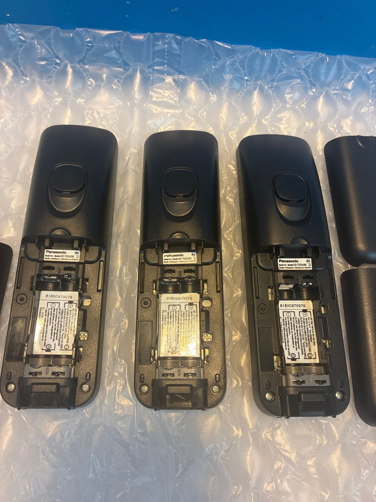 🔥 Panasonic KX-TGDA39C Cordless Phone Handset Black Lot of 3