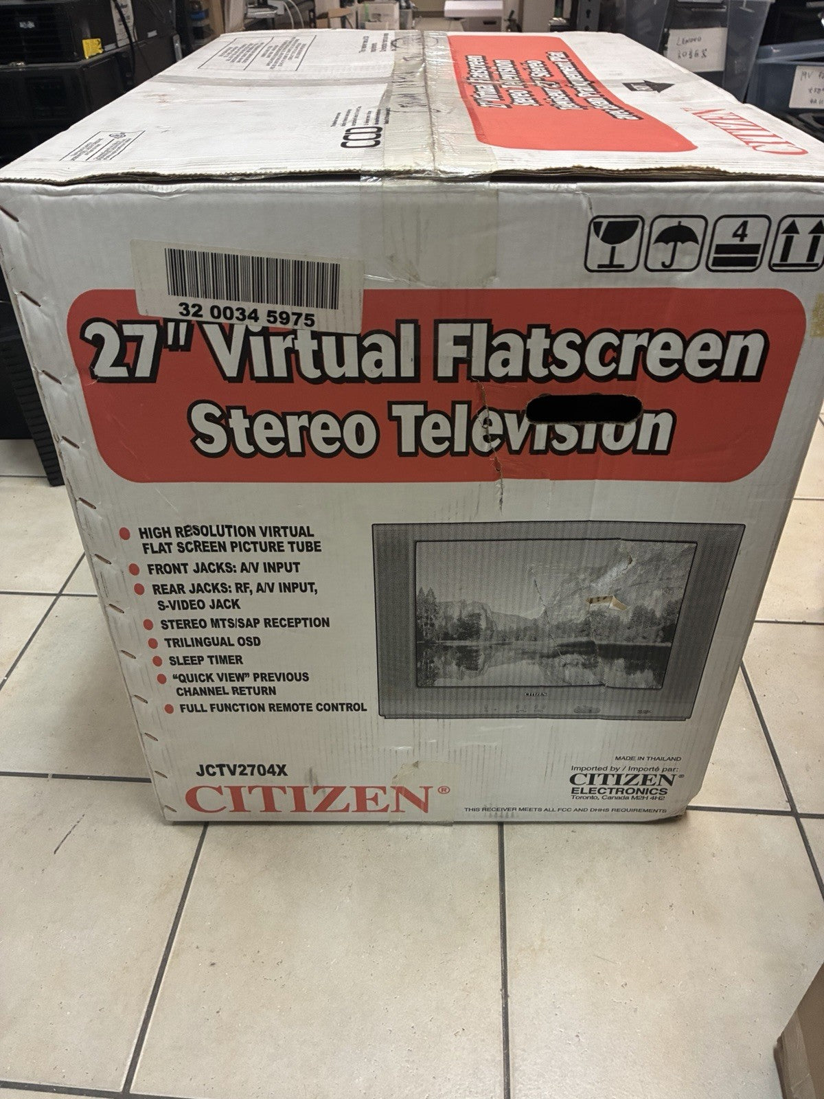 Brand new 🔥 Citizen 27” Stereo CRT Television (model JCTV2704X)