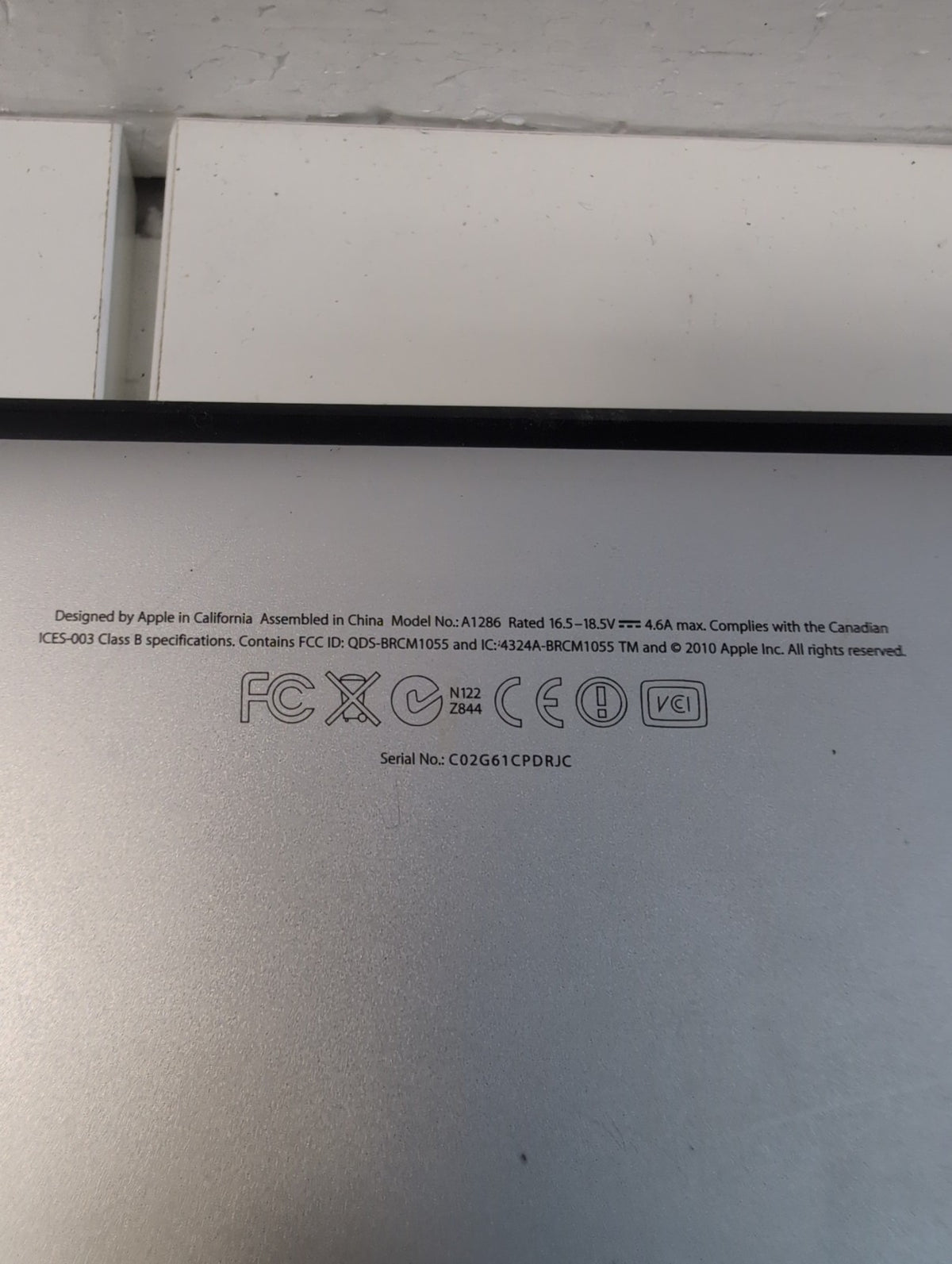 🎸 Apple MacBook Pro 15" A1286 Early 2011 2GHz Core i7 8GB RAM 500GB HDD