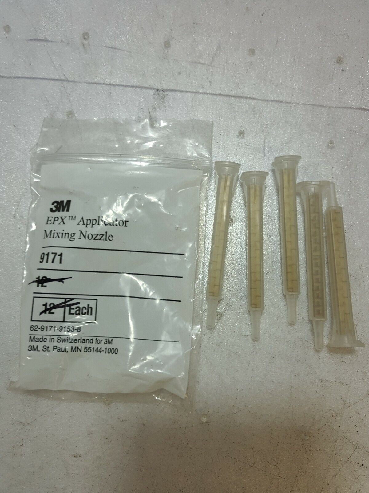 50=10x5 NEW 3M EPX Mixing Nozzle 9171 Square Gold, 5.3 mm