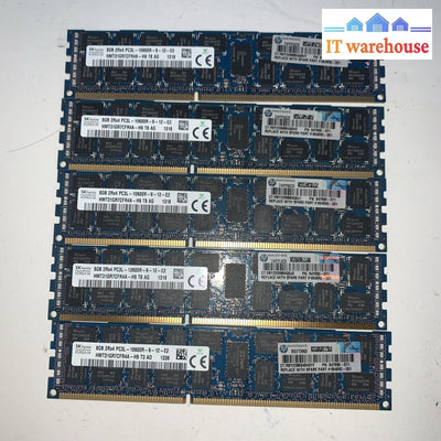 5x 8GB Hynix 2RX4 PC3L-10600R-9-12-E2 HMT31GR7CFR4A-H9 (server) Ram memory