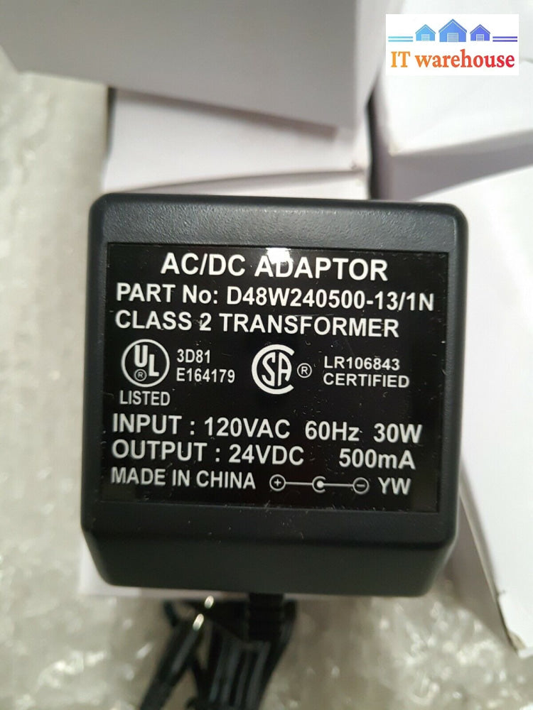 - 5X New 24Vdc 500Ma Power Supply Adapter D48W240500-13/1N