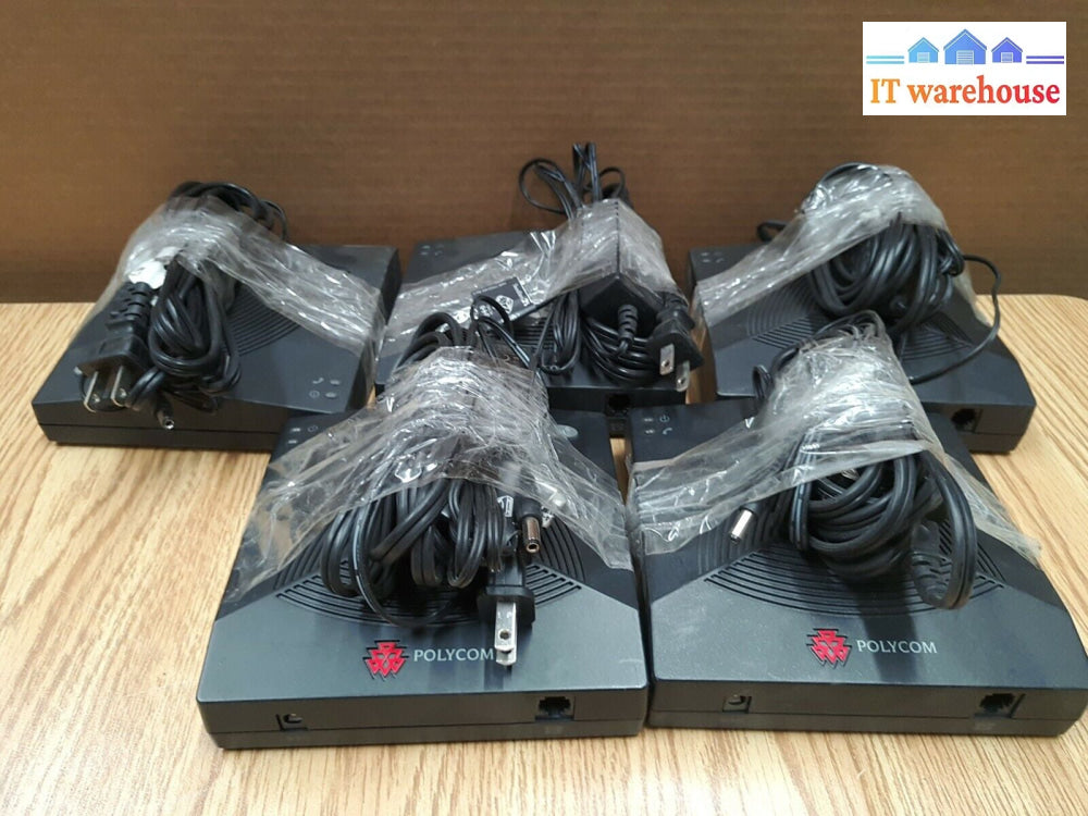 - 5X Polycom Soundstation 2W 2201-67810-160 1.9Ghz Wireless Base Station W/Ac