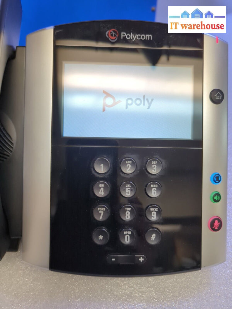 5X Polycom Vvx 600 Gigabit Ip Touchscreen Display Phones -