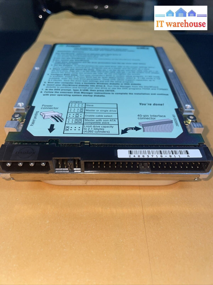 6.4GB SEAGATE MEDALIST ST36424A HDD, PN: 9N5006-030 FW: 3.10, 134198-001