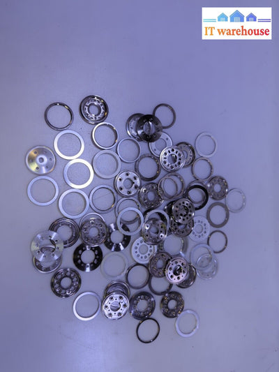- 60X Mixed Hard Drive Spacer Rings For Industrial Arts Crafts Metal Aluminum