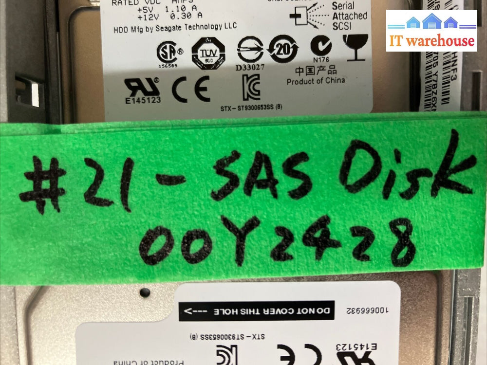 6X Ibm 00Y2499 300Gb 15K Sas 2.5’ Hdd St9300653Ss 00Y2428 Pn 00Y5718 W/ Caddy ~