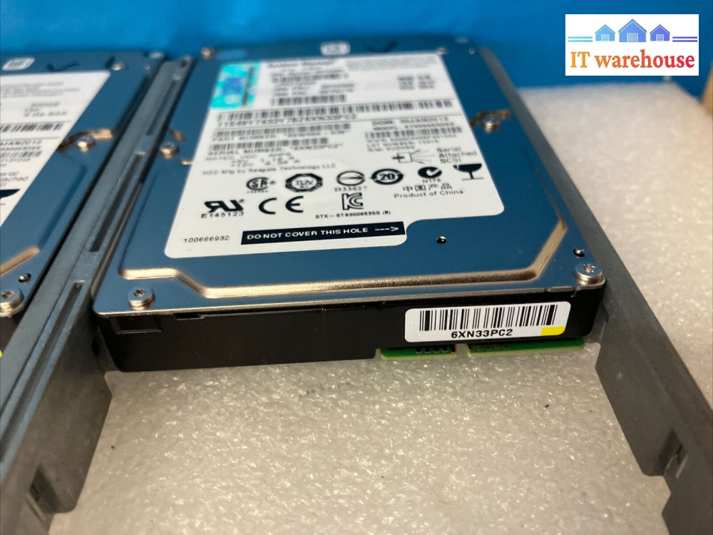 6X Ibm 00Y2499 300Gb 15K Sas 2.5’ Hdd St9300653Ss 00Y2428 Pn 00Y5718 W/ Caddy ~
