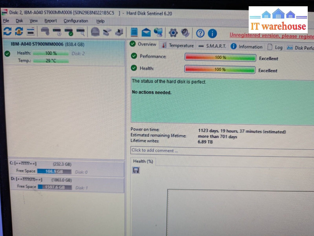 6x IBM 00Y2505 00Y2431 900GB 10K 6G 2.5’’ Hard Drive W/Caddy 00Y5708 TESTED