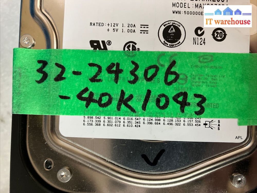 6X Ibm 40K1043 73.4Gb 15K Sas Hdd Dqf9P73025Dl Fru 39R7348 Pn 26K5841 W/ Caddy ~