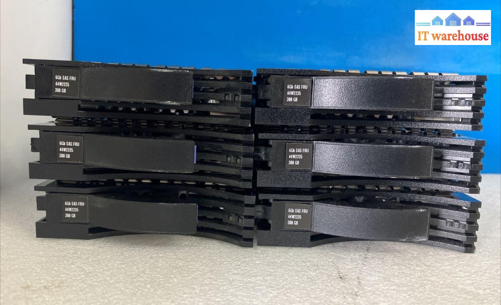 6X Ibm 44W2234 300Gb 15K Sas Hdd St3300657Ss Fru 44W2235 P/N 44W2238 W/ Caddy ~